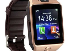Ceas Smartwatch iUni DZ09 Plus, BT, Camera 1.3MP, 1.54 Inch, Auriu